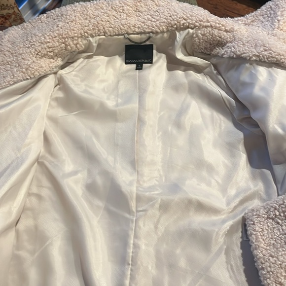 Banana republic oversized Sherpa cocoon coat - Picture 5 of 8